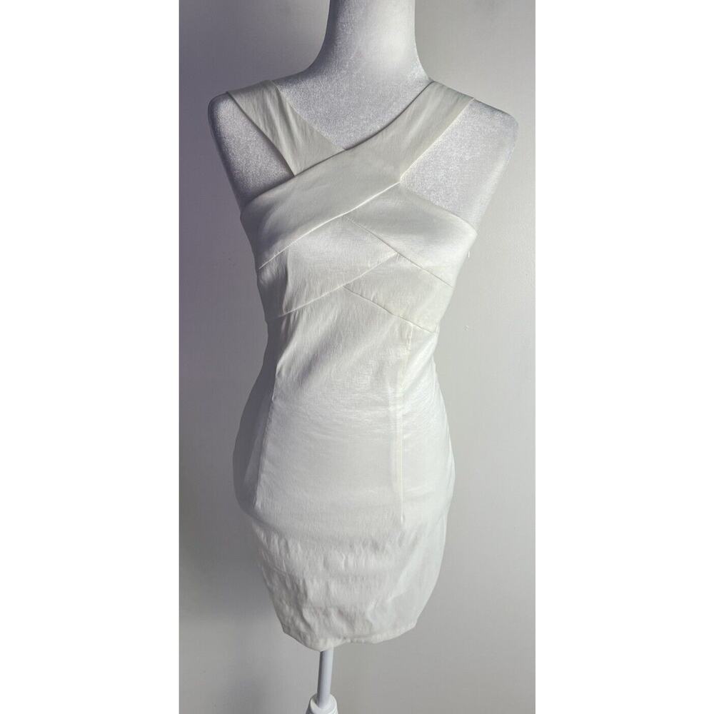Vtg 80's Jessica McClintock x Gunne Sax Ivory Halter Mini Sz 3-4 NEW Dead‎ stock